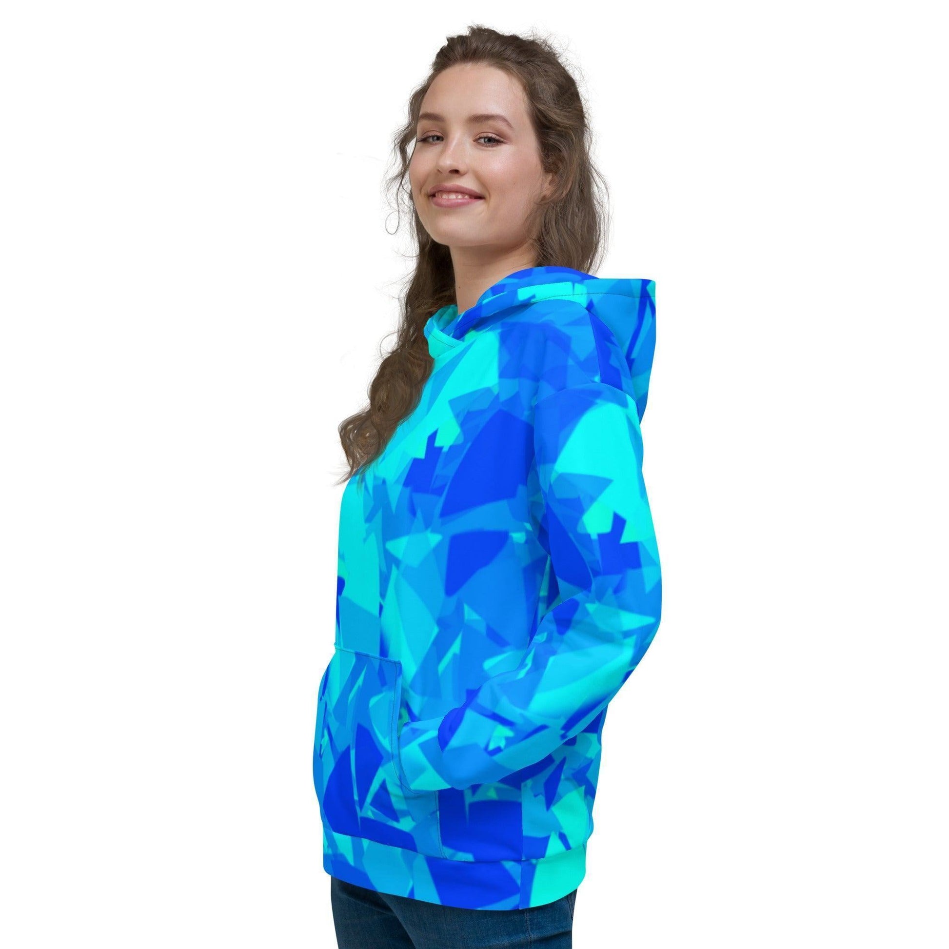 Blue Crystal Hoodie Hoodie 74.99 angenehm, Apparrel, Außenseite, Baumwolle, Blau, Blue, Bündchen, Crystal, Damen, Design, elastische, Fashion, Frau, Freizeitaktivitäten, gemütlich, Haut, Herren, Hoodie, ideal, Kapuzenpullover, Komfort, Kristall, Kängurutasche, lässige, Mann, Material, Mode, optimaler, Passform, Streetwear, Style, stylisch, Unisex, weiches JLR Design