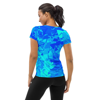 Blue Crystal Sport-T-Shirt für Damen -- Blue Crystal Sport-T-Shirt für Damen - XS Sport T-Shirt | JLR Design