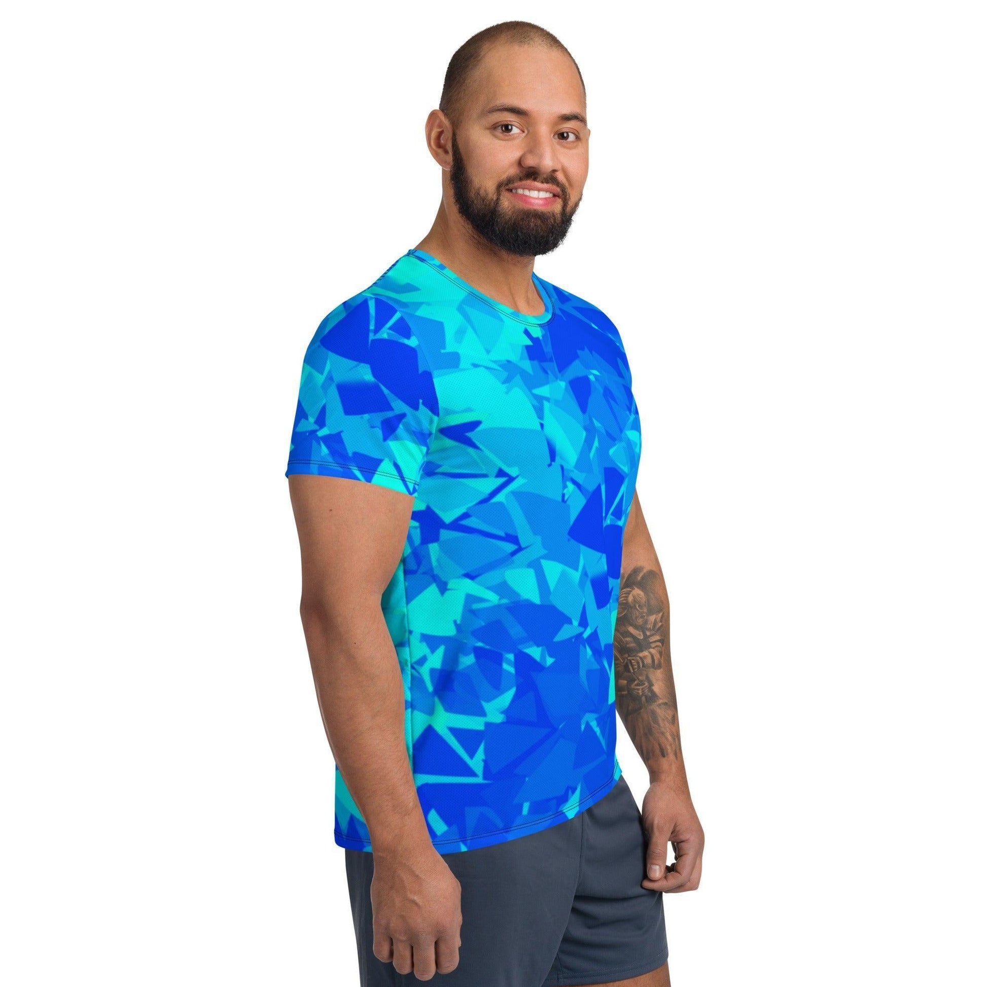 Blue Crystal Sport T-Shirt für Herren -- Blue Crystal Sport T-Shirt für Herren - XS Sport T-Shirt | JLR Design