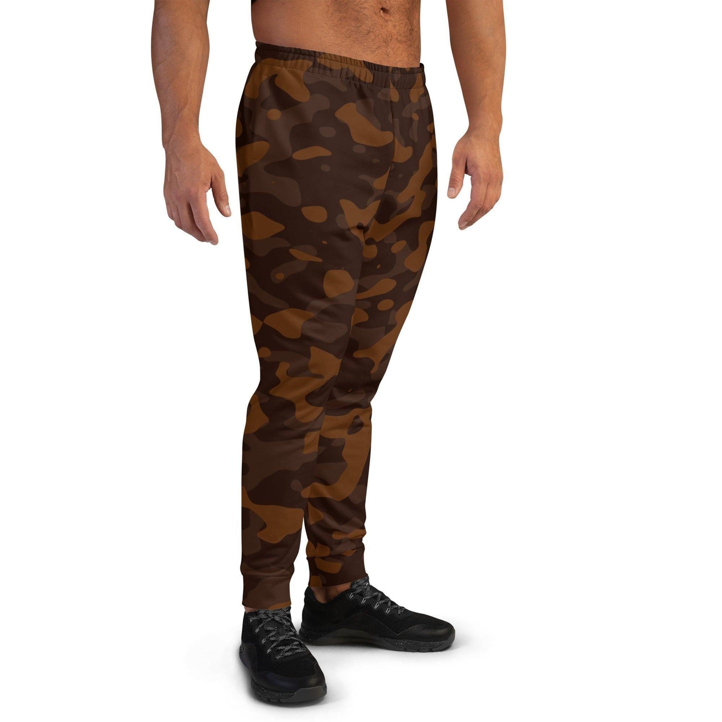 Braune Camouflage Herren Jogginghose Jogginghose 66.99 atmungsaktiv, Baumwolle, braun, brown, Bündchen, Camo, Camouflage, Elastan, Fitness, Fleece, Gym, Herren, Jogginghose, Kordelzug, Mann, Muster, Männer, OEKOTEX100, Passform, Passoform, Pattern, Polyester, Relaxen, schlanke, Sport, Tarnfarben, Taschen, Tragekomfort JLR Design