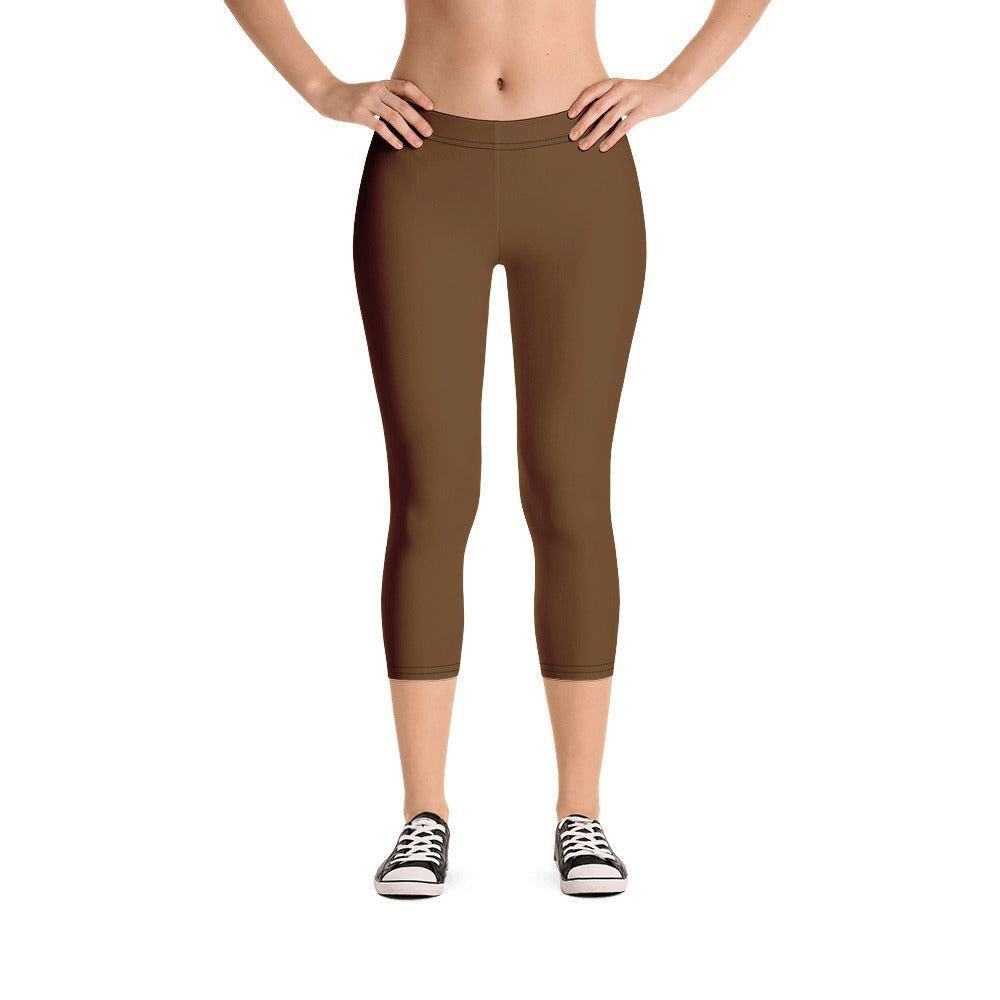 Braune Damen Capri Leggings Capri Leggings 49.99 Alltag, bequem, braun, brown, Capri, Damen, Design, einfarbig, Elastan, enganliegend, entspannen, Leggings, Mikrofasergarn, Mode, modisch, Outdoor, Passform, Polyester, Sport, Stil, Style, USF50, verkürzt, vielseitig, Vier-Wege-Stretch JLR Design