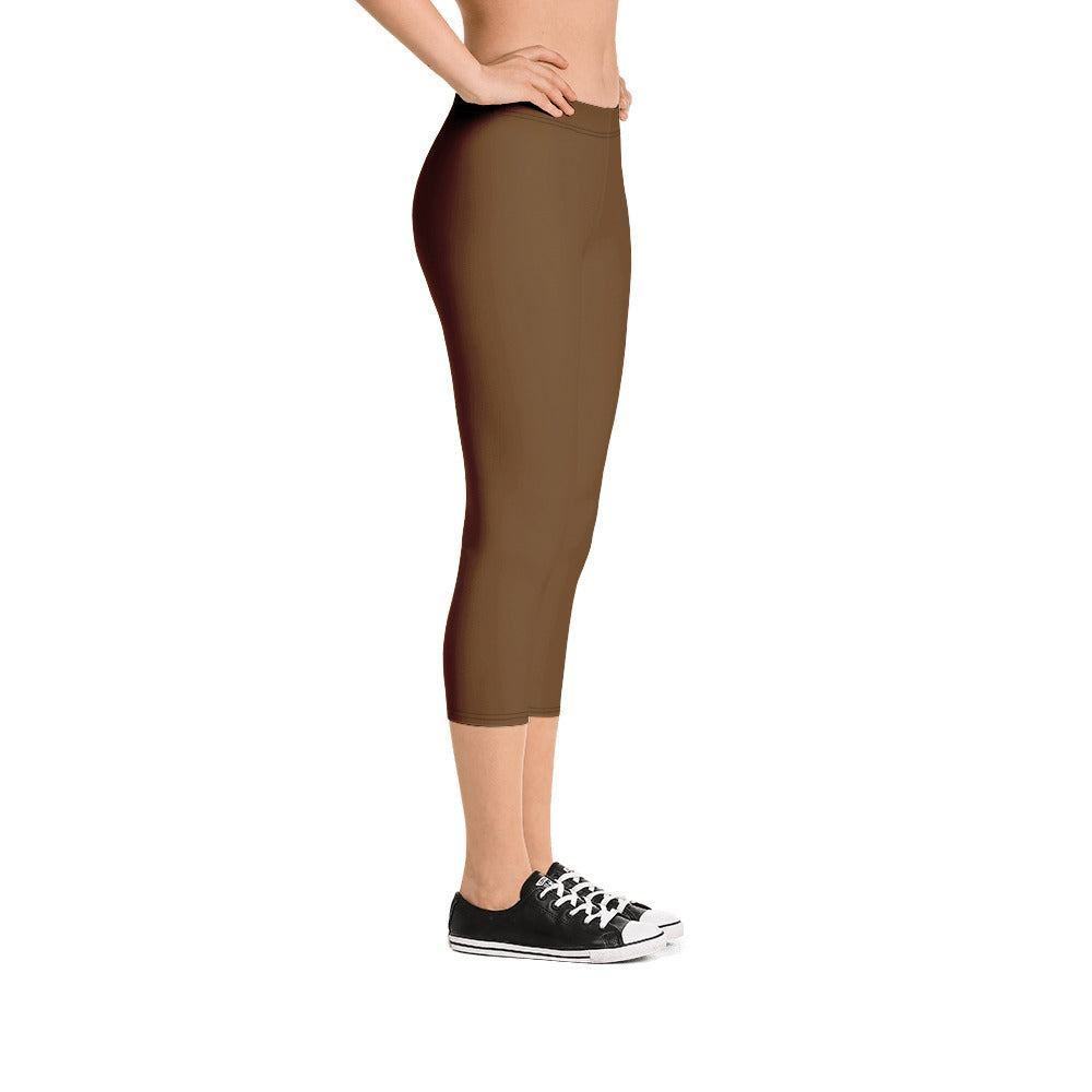 Braune Damen Capri Leggings Capri Leggings 49.99 Alltag, bequem, braun, brown, Capri, Damen, Design, einfarbig, Elastan, enganliegend, entspannen, Leggings, Mikrofasergarn, Mode, modisch, Outdoor, Passform, Polyester, Sport, Stil, Style, USF50, verkürzt, vielseitig, Vier-Wege-Stretch JLR Design