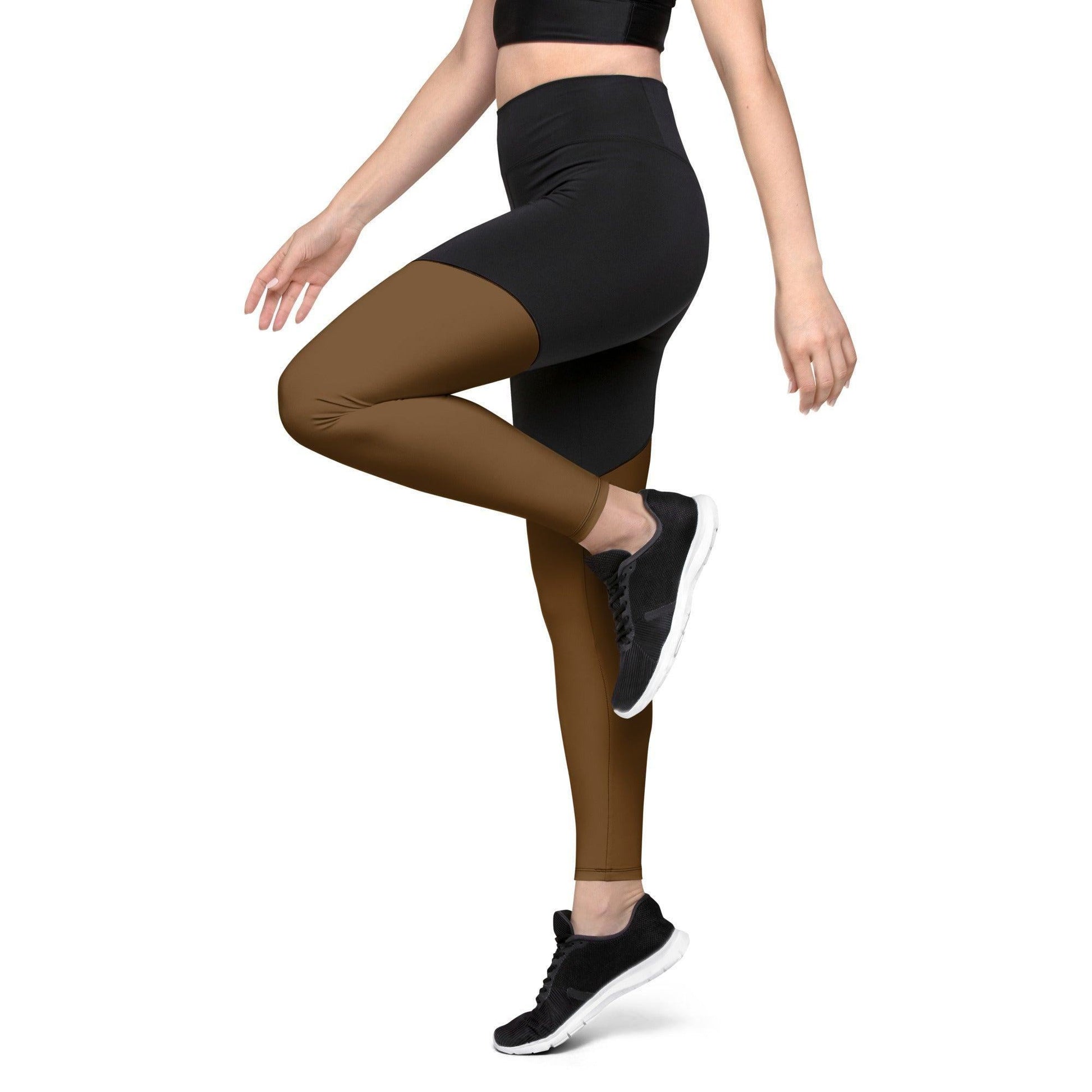 Braune Damen Sport Leggings Sport Leggings 57.99 Activewear, atmungsaktiv, auffällig, Bewegungsfreiheit, blickdicht, braun, brown, Damen, Design, Elastan, eng, Fashion, Feuchtigkeit, Figur, Fitnessstudio, funktional, Gym, Gürtel, Leggings, Mode, Natur, OEKOTEX100, Passform, Polyamid, Polyester, praktisch, Qualität, Schweiß, Sport, Stoff, Style, Taille, Tasche, UPF50, verdichteter, weibliche, Yoga JLR Design