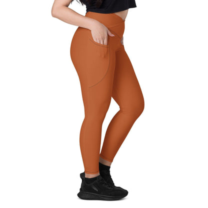 Braune Damen V-Bund Leggings mit Taschen V-Bund Leggings 59.99 1 Tasche auf jeder Seite, atmungsaktives Material, braun, brown, Damen, Design, einfarbig, Elastan, Fashion, Hoch tailliert, hoher Tragekomfort, Komfort, Mode, OEKOTEX100, Outfit, Polyester, schmeichelhafter Schnitt, Style, UPF50, V-Bund Leggings JLR Design