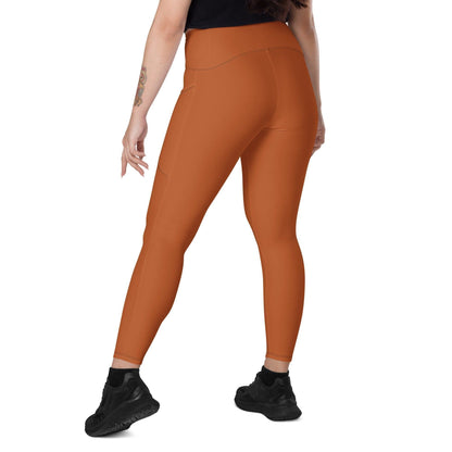 Braune Damen V-Bund Leggings mit Taschen V-Bund Leggings 59.99 1 Tasche auf jeder Seite, atmungsaktives Material, braun, brown, Damen, Design, einfarbig, Elastan, Fashion, Hoch tailliert, hoher Tragekomfort, Komfort, Mode, OEKOTEX100, Outfit, Polyester, schmeichelhafter Schnitt, Style, UPF50, V-Bund Leggings JLR Design