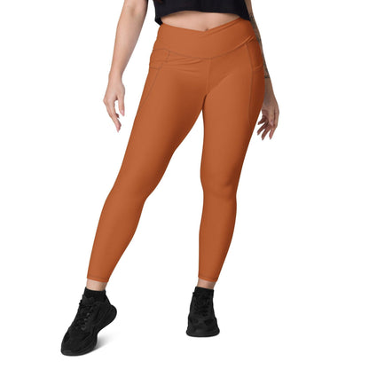 Braune Damen V-Bund Leggings mit Taschen V-Bund Leggings 59.99 1 Tasche auf jeder Seite, atmungsaktives Material, braun, brown, Damen, Design, einfarbig, Elastan, Fashion, Hoch tailliert, hoher Tragekomfort, Komfort, Mode, OEKOTEX100, Outfit, Polyester, schmeichelhafter Schnitt, Style, UPF50, V-Bund Leggings JLR Design