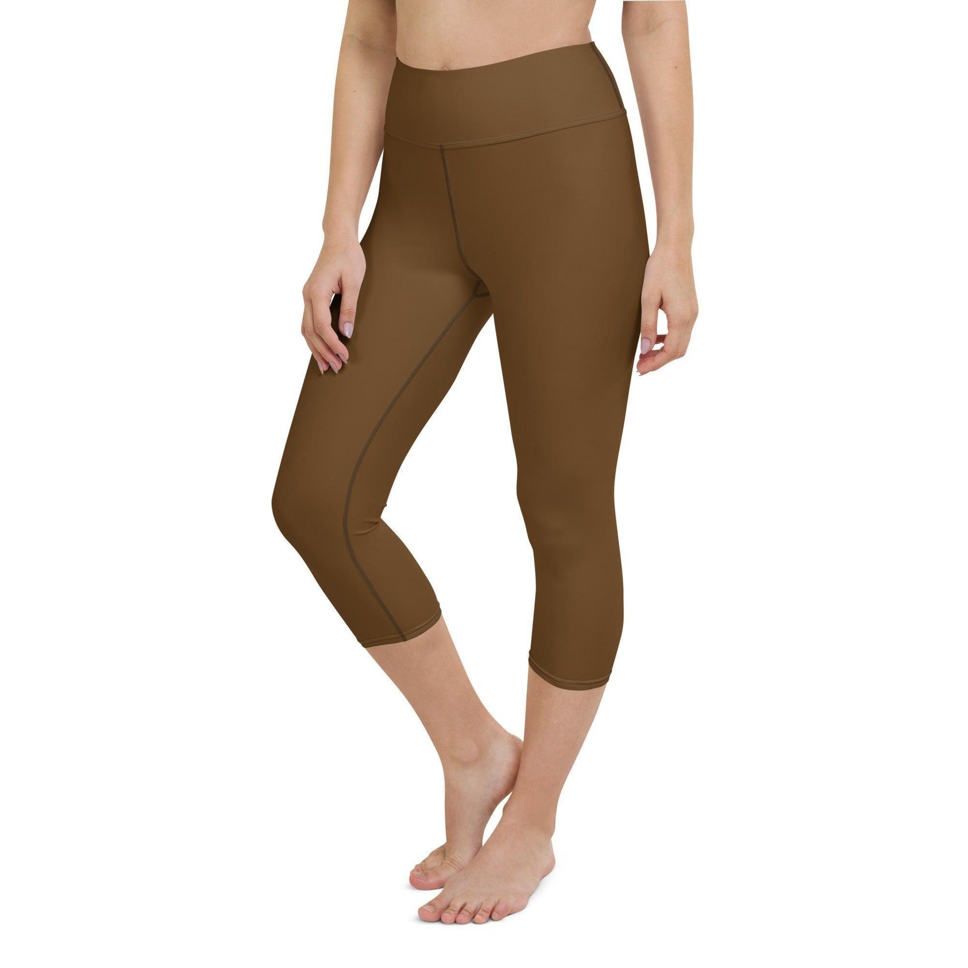 Braune Damen Yoga Capri Leggings Yoga Capri Leggings 49.99 Bewebungsfreiheit, Bewegung, braun, brown, Bund, Capri, Damen, Design, einfarbig, Elastan, Fashion, Fitness, Fitnessstudio, Flacher, Gummizug, Gym, hochwertig, Körper, Leggings, Material, Mode, Polyester, Saum, Session, Sport, Streetwear, Style, USF50, Vier-Wege-Stretch, Wadenlang, Yoga JLR Design