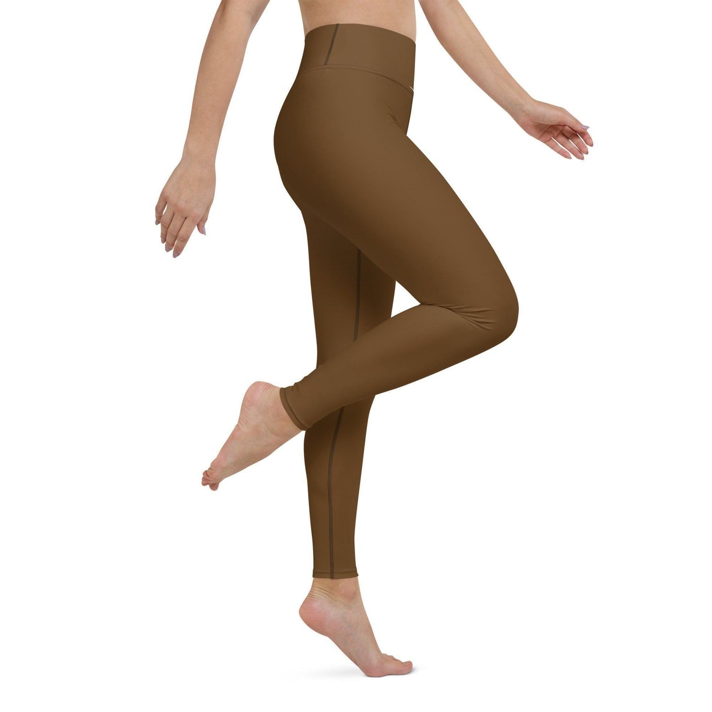 Braune Damen Yoga Leggings Yoga Leggings 54.99 atmungsaktiv, braun, brown, Damen, einfarbig, Elastan, Fitness, Flexibilität, fließend, gleiten, Gummizug, High, Hüftbewegungen, kompression, Leggings, Mikrofasergarn, Polyester, Posen, Schutzfaktor, Sport, Stretch, Studio, stylisch, UV, Vier-Wege-Stretch, Waist, Yoga JLR Design