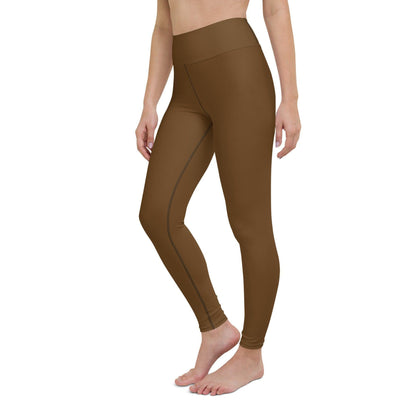 Braune Damen Yoga Leggings Yoga Leggings JLR Design