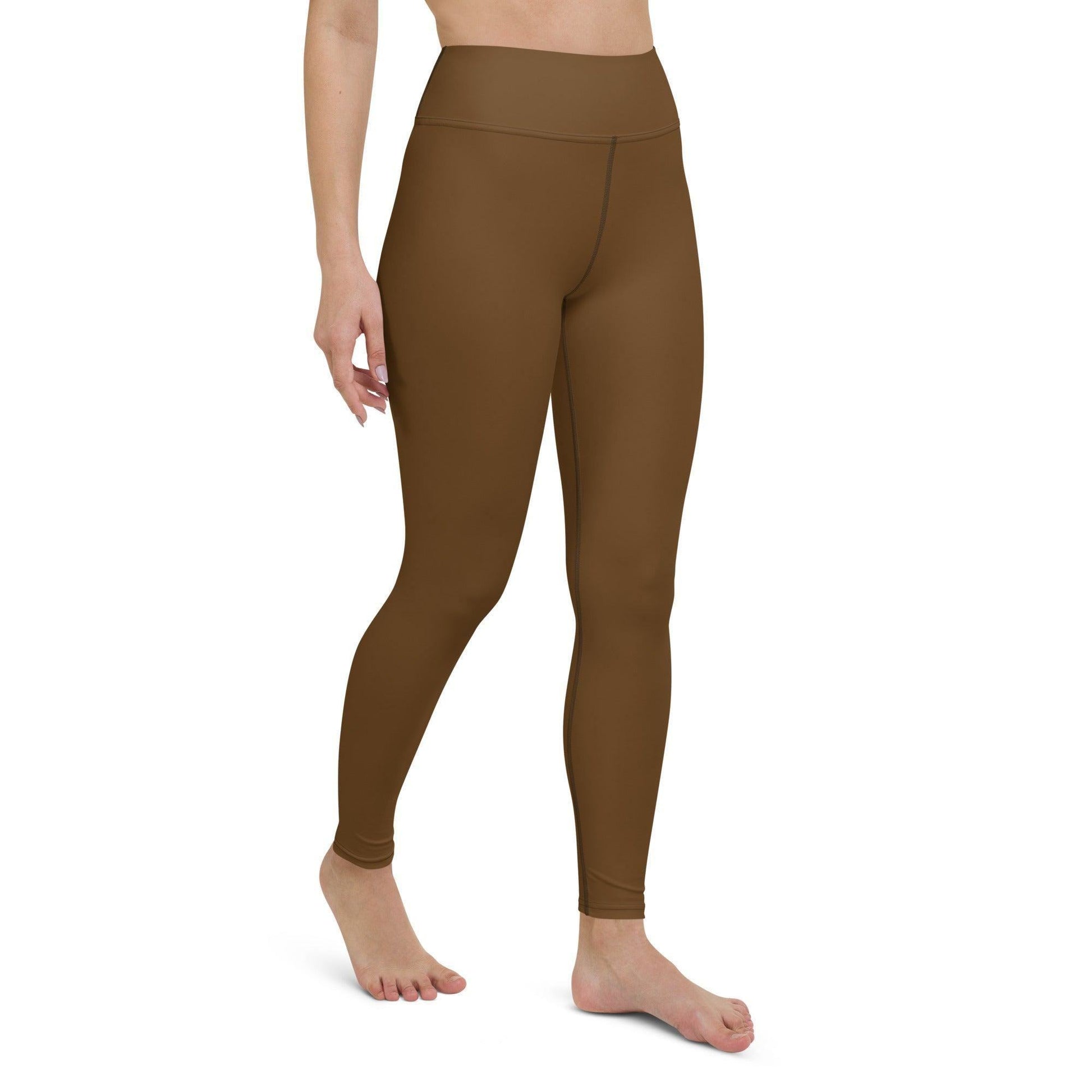 Braune Damen Yoga Leggings Yoga Leggings JLR Design