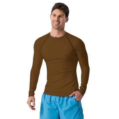 Brauner Herren Rash Guard Rash Guard 54.99 4-Wege, Atmungsaktiv, bequem, braun, brown, einfarbig, Elastan, Flachnaht, Guard, Hautschutz, Kompression, Langarmshirt, Männermode, Outdoor, Polyester, Rash, Sand, Schwimmen, Sonnenschutz, Sportbekleidung, Strandmode, Stretchstoff, Surfen, trocknend, Wassersport, Wind JLR Design