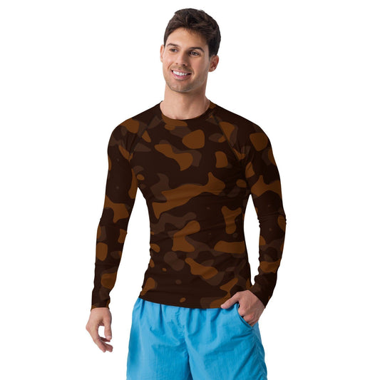 Braunes Camouflage Herren Rash Guard Rash Guard JLR Design