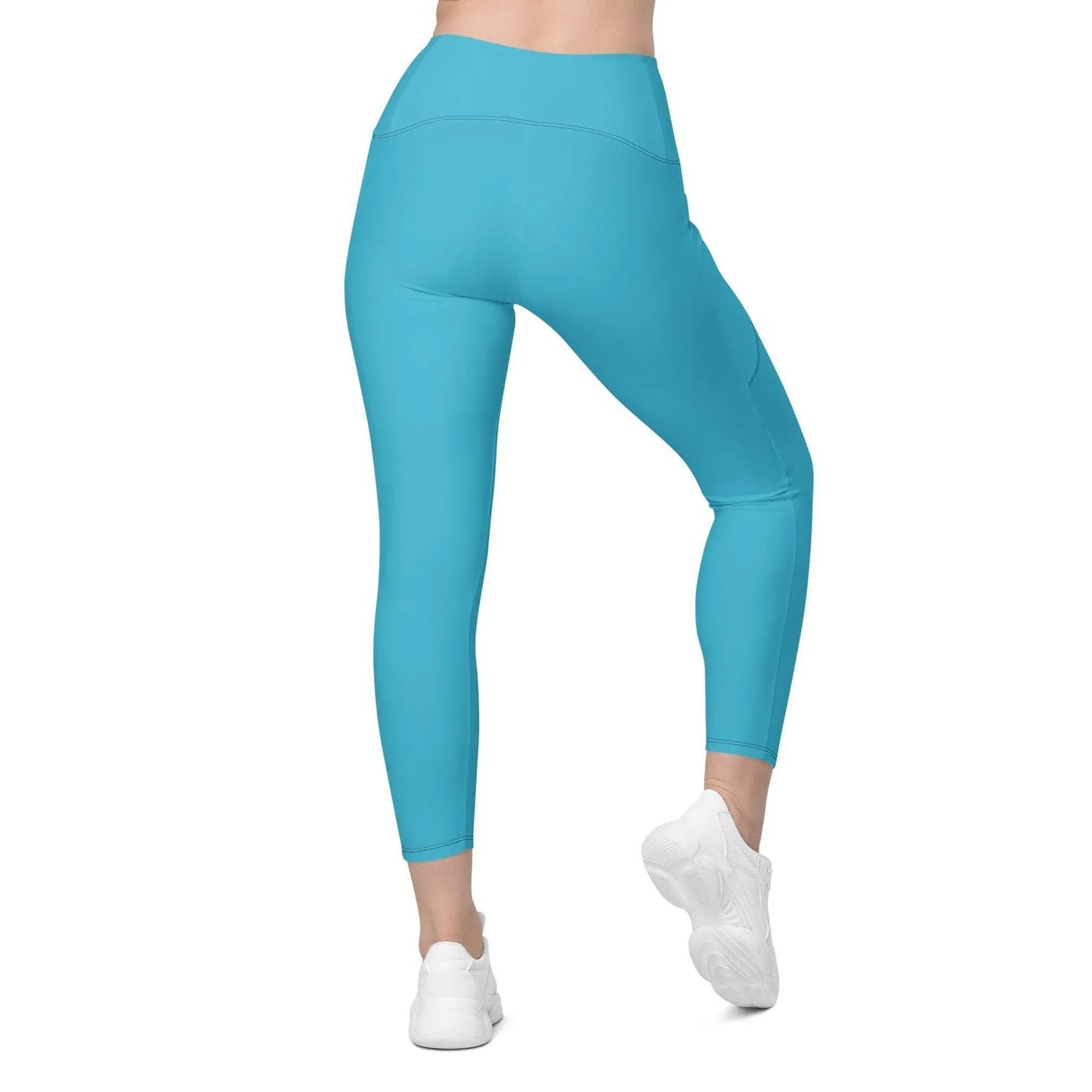 birght-summer-sky-damen-v-bund-leggings-mit-taschen-v-bund-leggings-jlr-design-58812 - JLR Design
