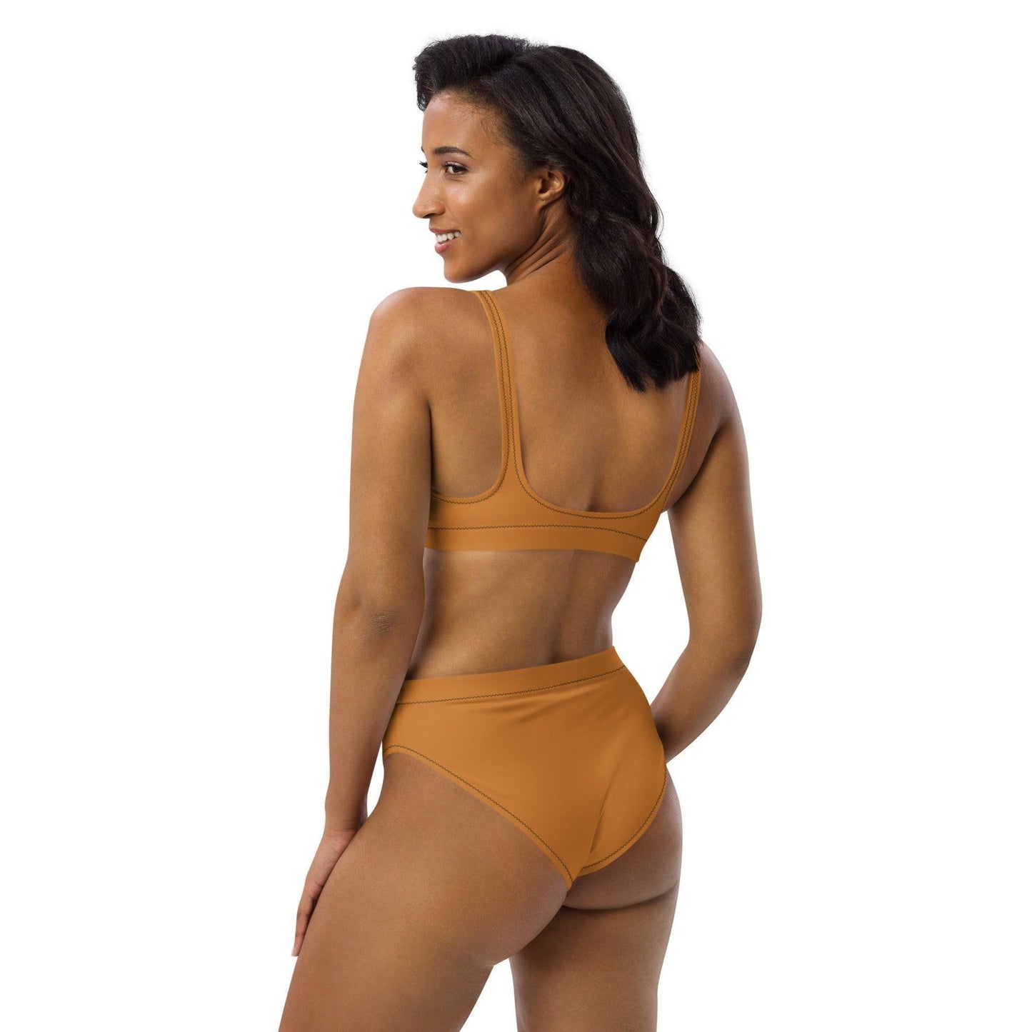 Bronze High Waist Bikini Bikini 49.99 Bikini, bronze, Design, einfarbig, Einlagen, Elastan, Fashion, GRS, High, Mode, Passform, Polyester, Style, UPF50, Waist, zweilagig, zweitilig, Ökotex JLR Design