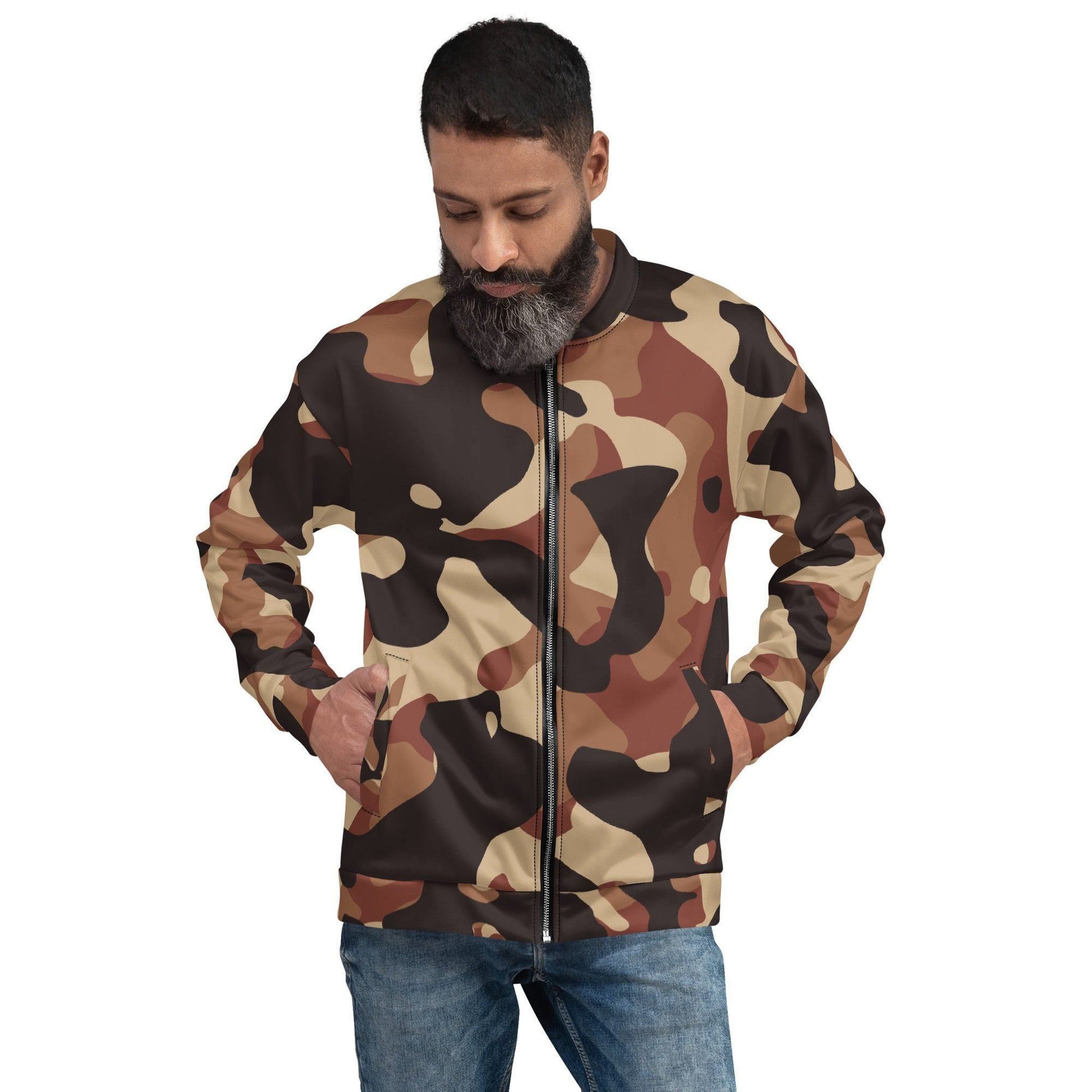 Brown Camouflage Bomberjacke Bomberjacke 79.99 JLR Design