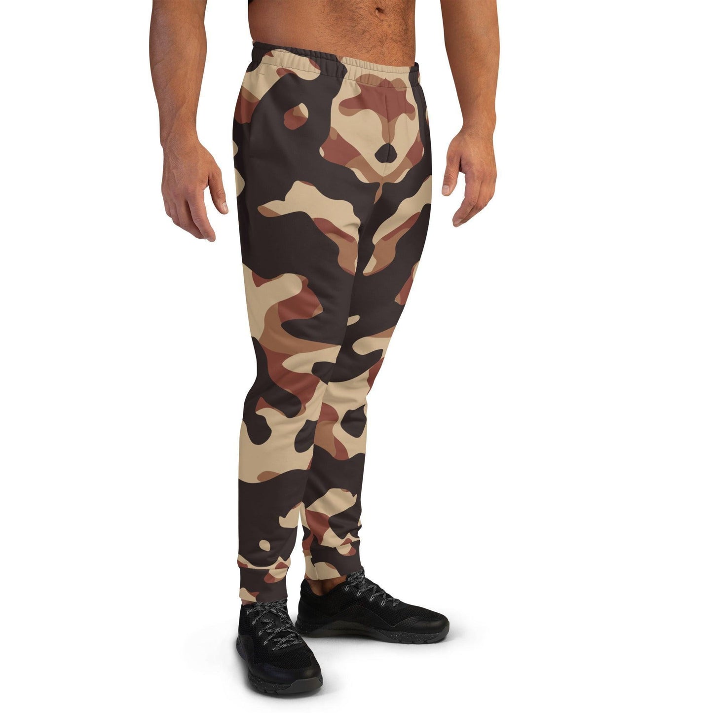 Brown Camouflage Herren Jogginghose Jogginghose 66.99 atmungsaktiv, Baumwolle, braun, brown, Bündchen, Camo, Camouflage, Elastan, Fitness, Fleece, Gym, Herren, Jogginghose, Kordelzug, Mann, Muster, Männer, OEKOTEX100, Passform, Passoform, Pattern, Polyester, Relaxen, schlanke, Sport, Tarnfarben, Taschen, Tragekomfort JLR Design