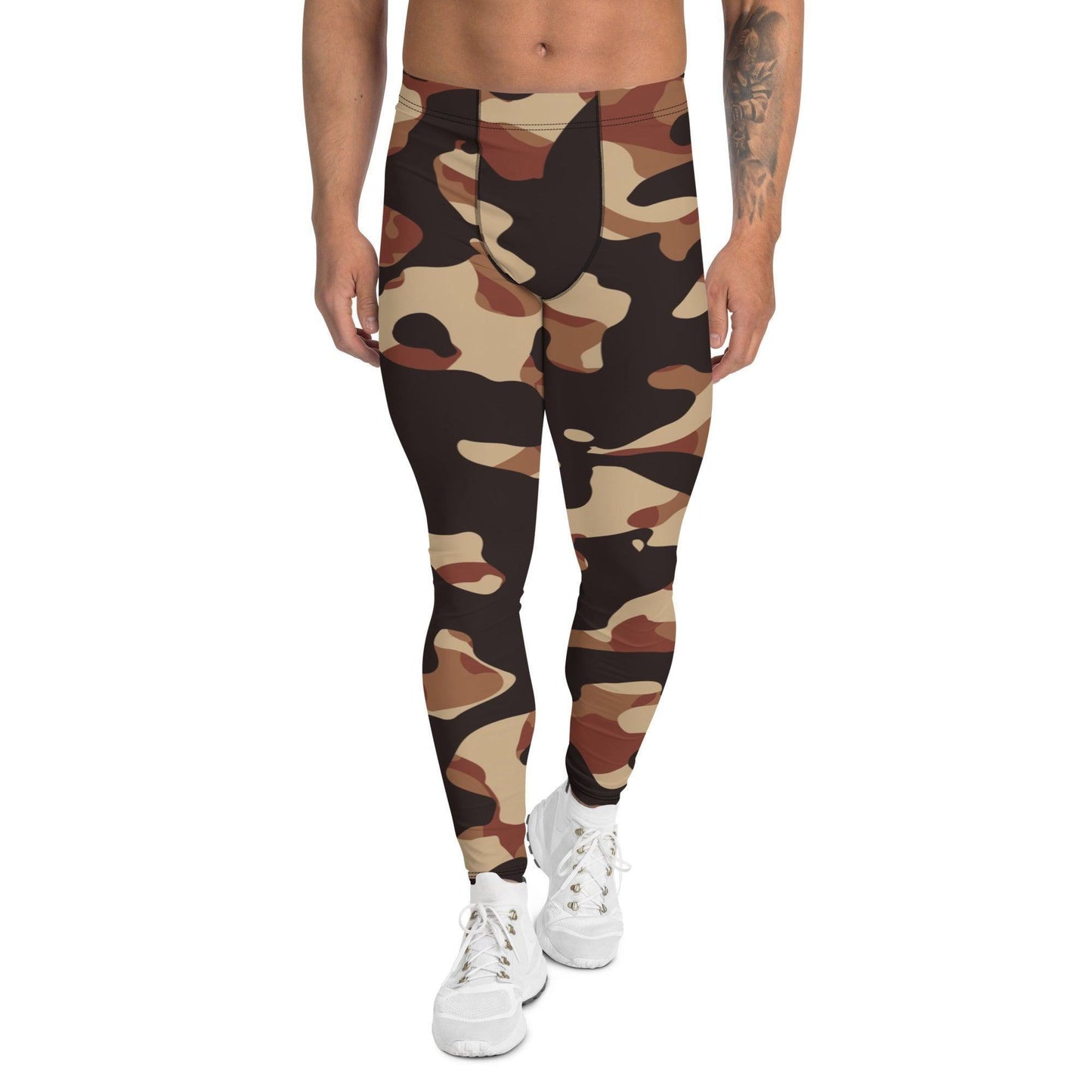 Brown Camouflage Herren Leggings Leggings 59.99 aktiv, anliegend, atmungsaktiv, bequem, Bewegungsfreiheit, braun, brown, Camo, Camouflage, dehnbahr, Design, Fashion, Fitness, funktional, Herrenleggings, Laufen, Leggings, Mann, modebewusst, Muster, Outdoor, Passform, Patter, Sport, Sportbekleidung, Style, Tarnmuster, Tragegefühl, Training, Yoga JLR Design