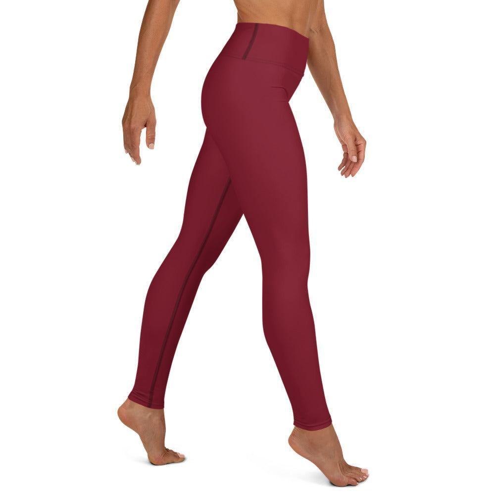 Burgund Damen Yoga Leggings Yoga Leggings 54.99 atmungsaktiv, Burugnd, Damen, einfarbig, Elastan, Fitness, Flexibilität, fließend, gleiten, Gummizug, High, Hüftbewegungen, kompression, Leggings, Mikrofasergarn, Polyester, Posen, Schutzfaktor, Sport, Stretch, Studio, stylisch, UV, Vier-Wege-Stretch, Waist, Yoga JLR Design