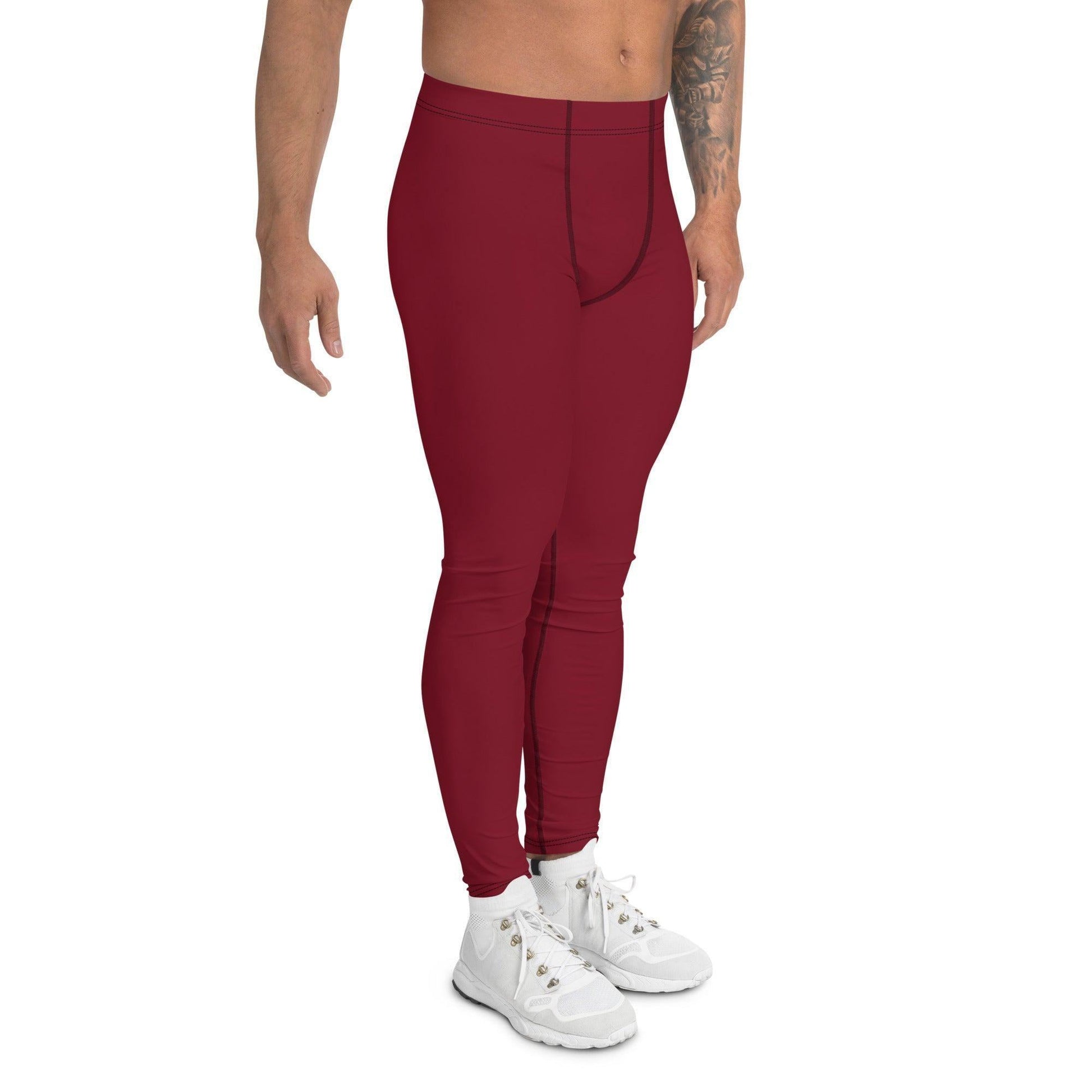 Burgund Herren Leggings Leggings 54.99 aktiv, anliegend, atmungsaktiv, bequem, Bewegungsfreiheit, Bund, Burgund, dehnbahr, Design, einfarbig, Elastan, Fashion, Fitness, funktional, Herrenleggings, Laufen, Leggings, Mann, modebewusst, Passform, Polyester, Sport, Sportbekleidung, Style, Tragegefühl, Training, USF50+, Yoga JLR Design