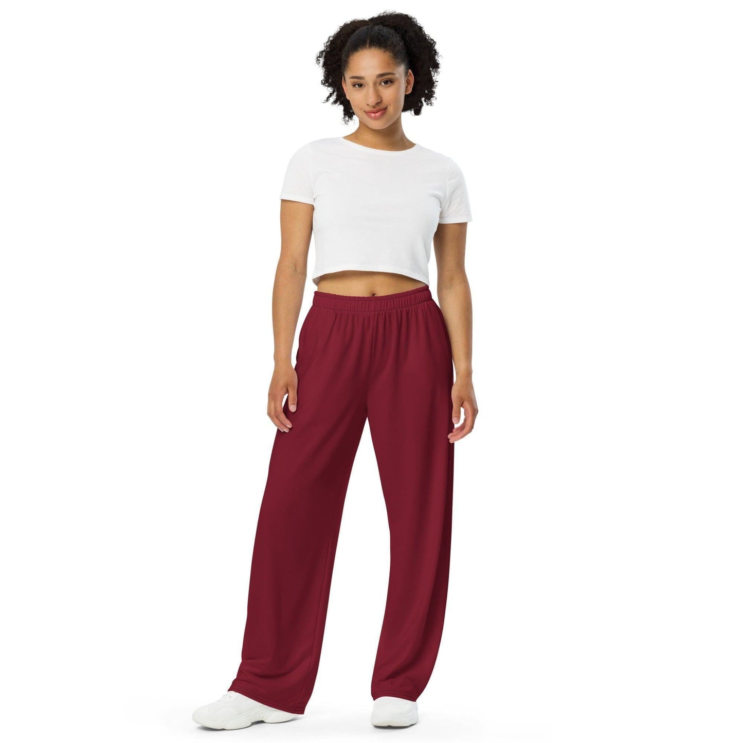 Burgund Hose mit weitem Bein Hose mit weitem Bein 53.99 atmungsaktiv, Bein, beont, Bewegungsfreiheit, burgund, einfarbig, Elastan, Figur, Hose, Komfort, Kordelzug, leicht, Look, Loungewear, luftige, lässig, OEKOTEX100, optisch, Passform, Polyester, Pyjama, Seitentaschen, Sommer, Stoff, stretch, Taille, weitem JLR Design