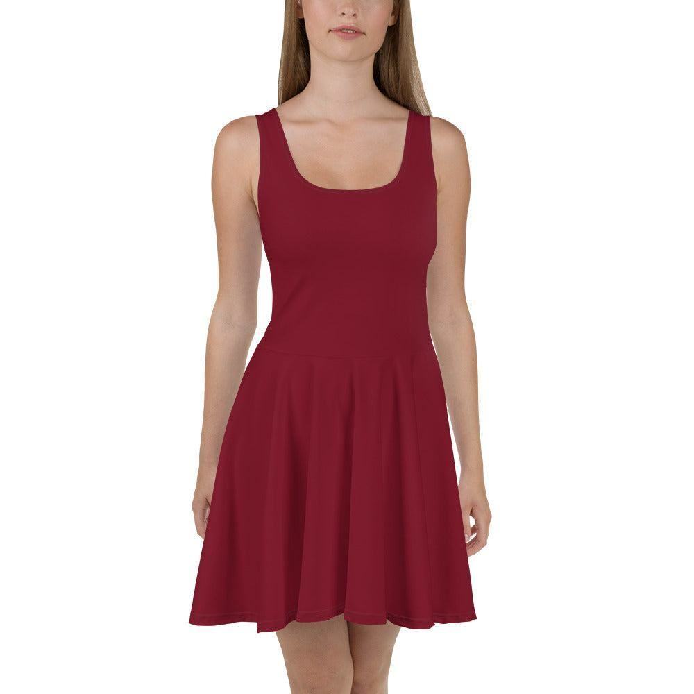 Burgund Skater Kleid Skater Kleid 56.99 ausgestellt, ausgestellter, Burgund, Dame, Damen, einfarbig, Elastan, Frau, Frauen, Freizeit, Glatter, Kleid, Mitte, mittellanger, Muster, Nähte, Overlock, Pattern, Polyester, Rock, Saum, schmeichelhaft, Skater, Sport, Stoff, trendy, Weiblich, wühlfühlend, Überdeck JLR Design