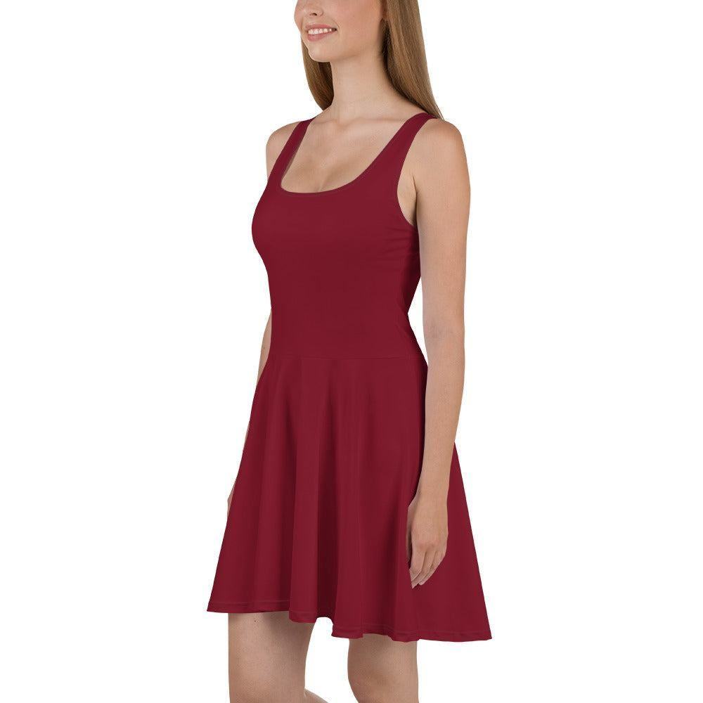 Burgund Skater Kleid Skater Kleid 56.99 ausgestellt, ausgestellter, Burgund, Dame, Damen, einfarbig, Elastan, Frau, Frauen, Freizeit, Glatter, Kleid, Mitte, mittellanger, Muster, Nähte, Overlock, Pattern, Polyester, Rock, Saum, schmeichelhaft, Skater, Sport, Stoff, trendy, Weiblich, wühlfühlend, Überdeck JLR Design