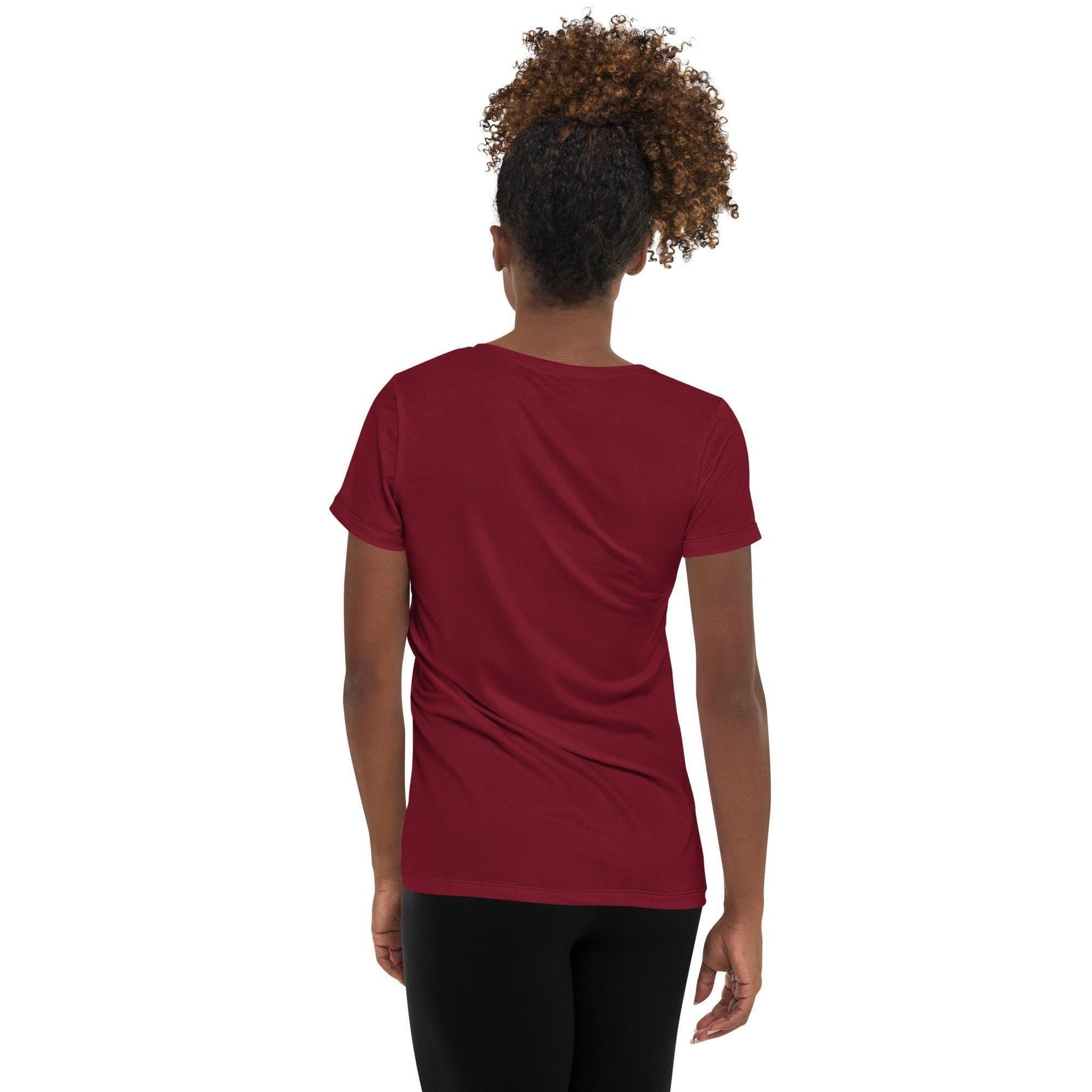 Burgund Sport T-Shirt für Damen -- Burgund Sport T-Shirt für Damen - XS Sport T-Shirt | JLR Design