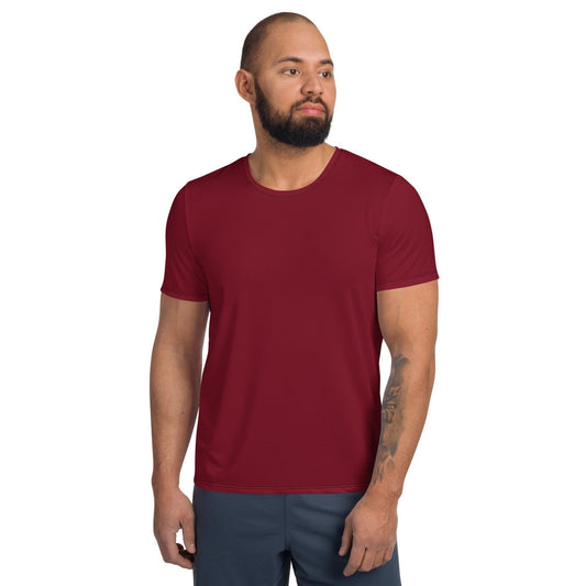 Burgund Sport T-Shirt für Herren -- Burgund Sport T-Shirt für Herren - XS Sport T-Shirt | JLR Design