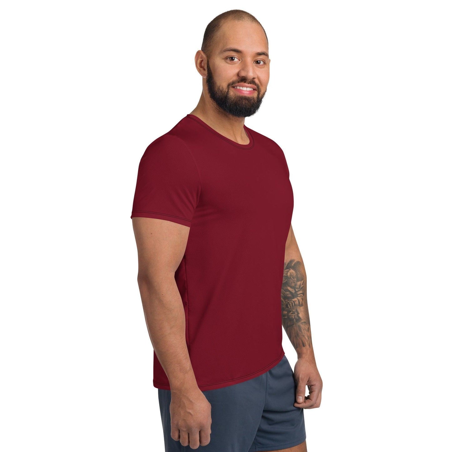 Burgund Sport T-Shirt für Herren -- Burgund Sport T-Shirt für Herren - XS Sport T-Shirt | JLR Design