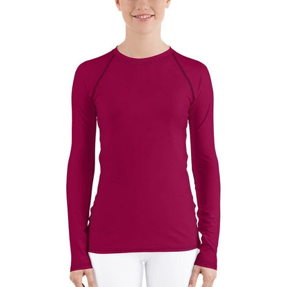 Burgundy Damen Rash Guard Rash Guard 54.99 4-Wege, Atmungsaktiv, Badebekleidung, bequem, Burgundy, einfarbig, Elastan, Feminin, Flachnaht, Guard, Hautschutz, Kompression, Langarm, Langarmshirt, Männermode, Outdoor, Polyester, Rash, Sand, Schwimmen, Sonnenschutz, Sportbekleidung, Strandmode, Stretchstoff, Surfen, trocknend, Wassersport, Wind JLR Design