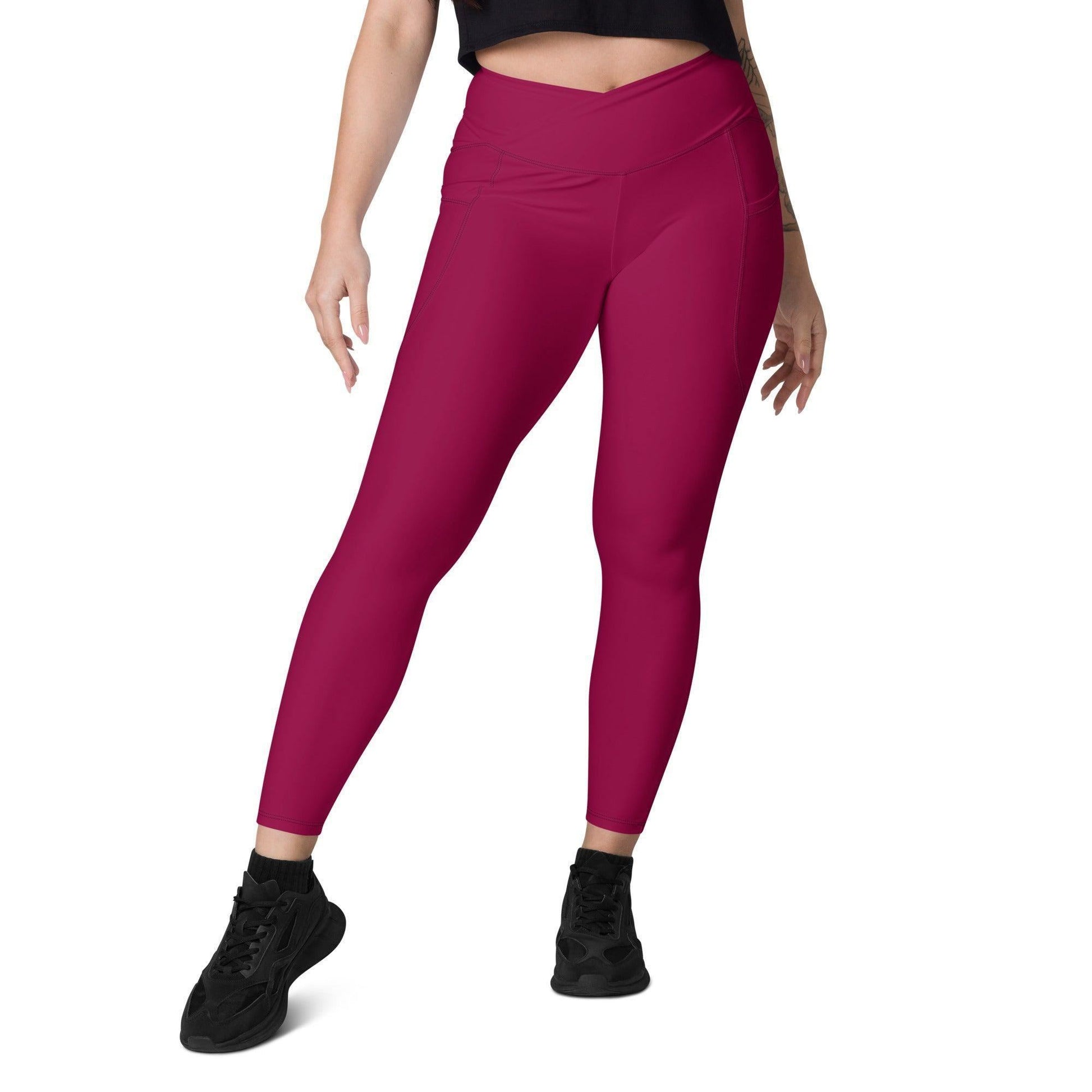 Burgundy Damen V-Bund Leggings mit Taschen V-Bund Leggings 59.99 1 Tasche auf jeder Seite, atmungsaktives Material, Burgundy, Damen, Design, einfarbig, Elastan, Fashion, Hoch tailliert, hoher Tragekomfort, Komfort, Mode, OEKOTEX100, Outfit, Polyester, schmeichelhafter Schnitt, Style, UPF50, V-Bund Leggings JLR Design