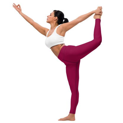 Burgundy Damen Yoga Leggings Yoga Leggings 54.99 atmungsaktiv, Burgundy, Damen, einfarbig, Elastan, Fitness, Flexibilität, fließend, gleiten, Gummizug, High, Hüftbewegungen, kompression, Leggings, Mikrofasergarn, Polyester, Posen, Schutzfaktor, Sport, Stretch, Studio, stylisch, UV, Vier-Wege-Stretch, Waist, Yoga JLR Design