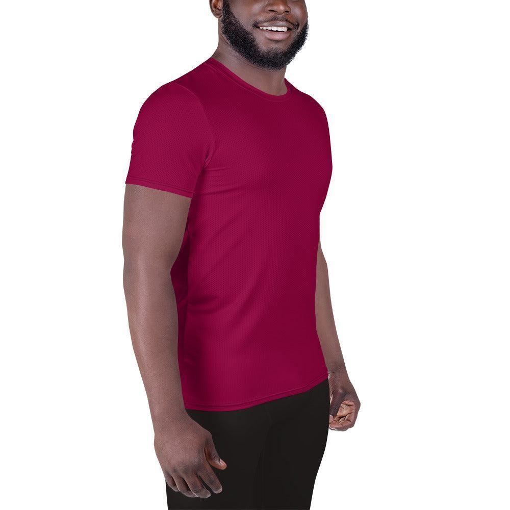 Burgundy Sport T-Shirt für Herren -- Burgundy Sport T-Shirt für Herren - XS Sport T-Shirt | JLR Design