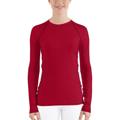 Carmine Damen Rash Guard Rash Guard 54.99 4-Wege, Atmungsaktiv, Badebekleidung, bequem, Carmine, einfarbig, Elastan, Feminin, Flachnaht, Guard, Hautschutz, Kompression, Langarm, Langarmshirt, Männermode, Outdoor, Polyester, Rash, red, rot, Sand, Schwimmen, Sonnenschutz, Sportbekleidung, Strandmode, Stretchstoff, Surfen, trocknend, Wassersport, Wind JLR Design