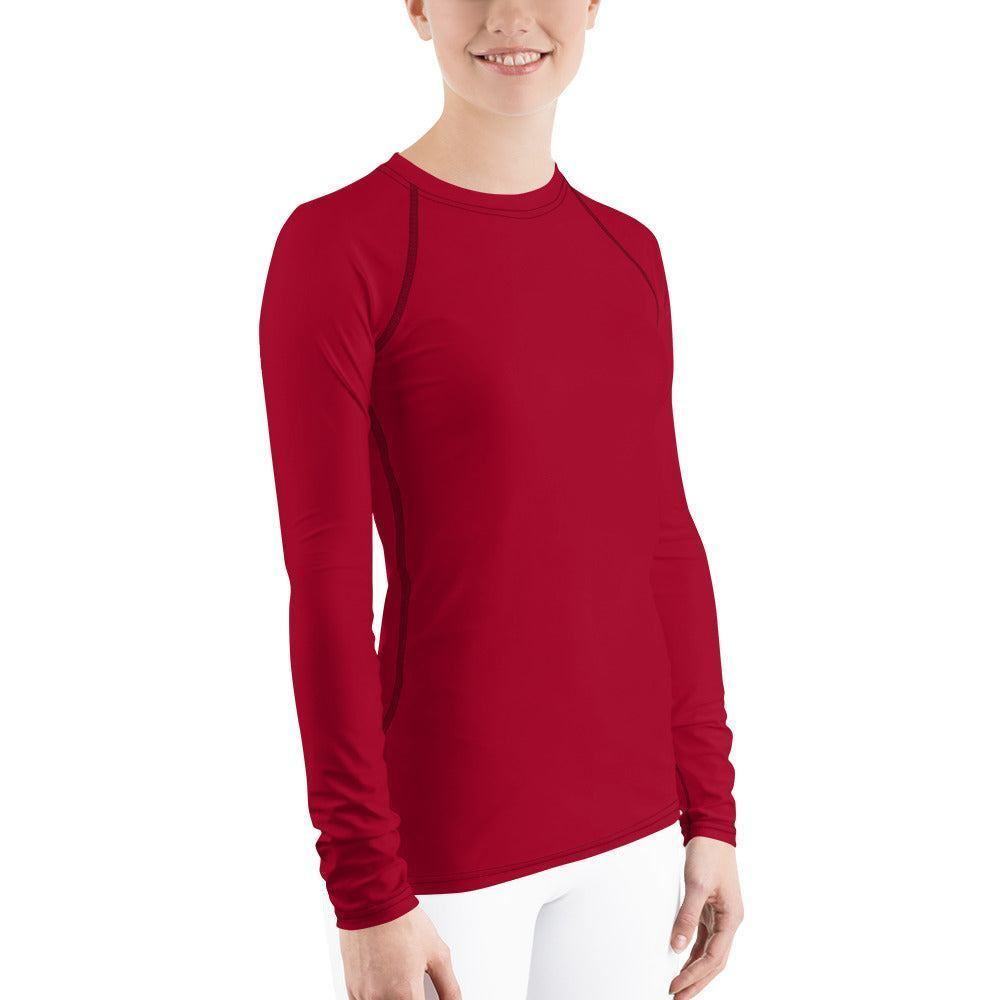 Carmine Damen Rash Guard Rash Guard 54.99 4-Wege, Atmungsaktiv, Badebekleidung, bequem, Carmine, einfarbig, Elastan, Feminin, Flachnaht, Guard, Hautschutz, Kompression, Langarm, Langarmshirt, Männermode, Outdoor, Polyester, Rash, red, rot, Sand, Schwimmen, Sonnenschutz, Sportbekleidung, Strandmode, Stretchstoff, Surfen, trocknend, Wassersport, Wind JLR Design