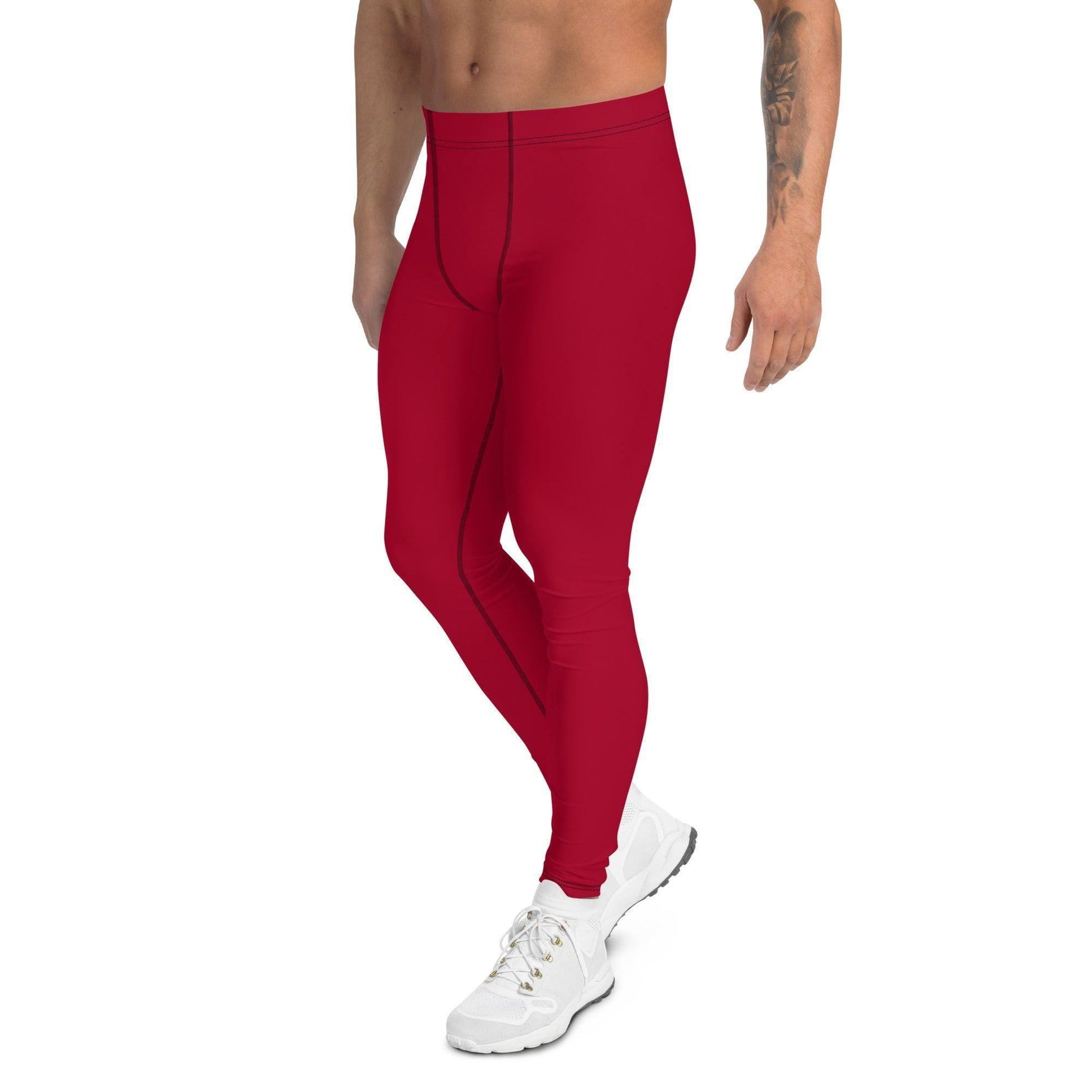 Carmine Herren Leggings Leggings 54.99 aktiv, anliegend, atmungsaktiv, bequem, Bewegungsfreiheit, Bund, Carmine, dehnbahr, Design, einfarbig, Elastan, Fashion, Fitness, funktional, Herrenleggings, Laufen, Leggings, Mann, modebewusst, Passform, Polyester, red, rot, Sport, Sportbekleidung, Style, Tragegefühl, Training, USF50+, Yoga JLR Design