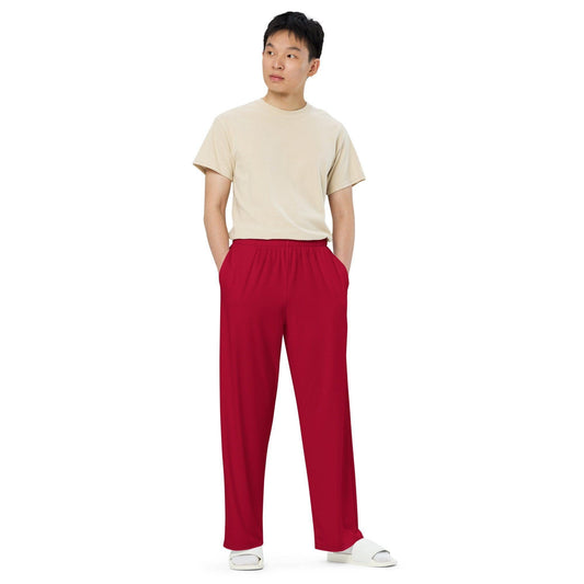 Carmine Hose mit weitem Bein Hose mit weitem Bein 53.99 atmungsaktiv, Bein, beont, Bewegungsfreiheit, carmine, einfarbig, Elastan, Figur, Hose, Komfort, Kordelzug, leicht, Look, Loungewear, luftige, lässig, OEKOTEX100, optisch, Passform, Polyester, Pyjama, red, rot, Seitentaschen, Sommer, Stoff, stretch, Taille, weitem JLR Design