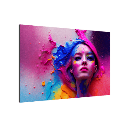 Colorful Woman Metall Poster 60x40cm Metallposter JLR Design