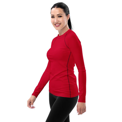 Crimson Damen Rash Guard Rash Guard 54.99 4-Wege, Atmungsaktiv, Badebekleidung, bequem, Crimson, einfarbig, Elastan, Feminin, Flachnaht, Guard, Hautschutz, Kompression, Langarm, Langarmshirt, Männermode, Outdoor, Polyester, Rash, Red, rot, Sand, Schwimmen, Sonnenschutz, Sportbekleidung, Strandmode, Stretchstoff, Surfen, trocknend, Wassersport, Wind JLR Design