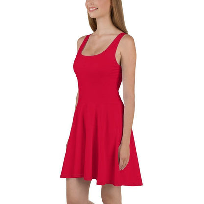 Crimson Skater Kleid Skater Kleid 56.99 ausgestellt, ausgestellter, blutrot, Crimson, Dame, Damen, einfarbig, Elastan, Frau, Frauen, Freizeit, Glatter, Kleid, Mitte, mittellanger, Muster, Nähte, Overlock, Pattern, Polyester, Rock, Saum, schmeichelhaft, Skater, Sport, Stoff, trendy, Weiblich, wühlfühlend, Überdeck JLR Design