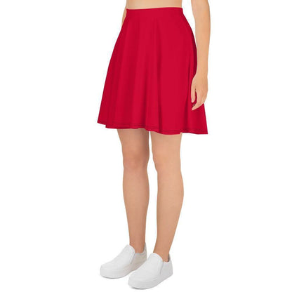 Crimson Skater Rock Skater Rock 46.99 blutrot, Crimson, einfarbig, Elastan, elastisch, Oberschenkel, Overlocknaht, Polyester, Rock, Skater, USF50, weich JLR Design