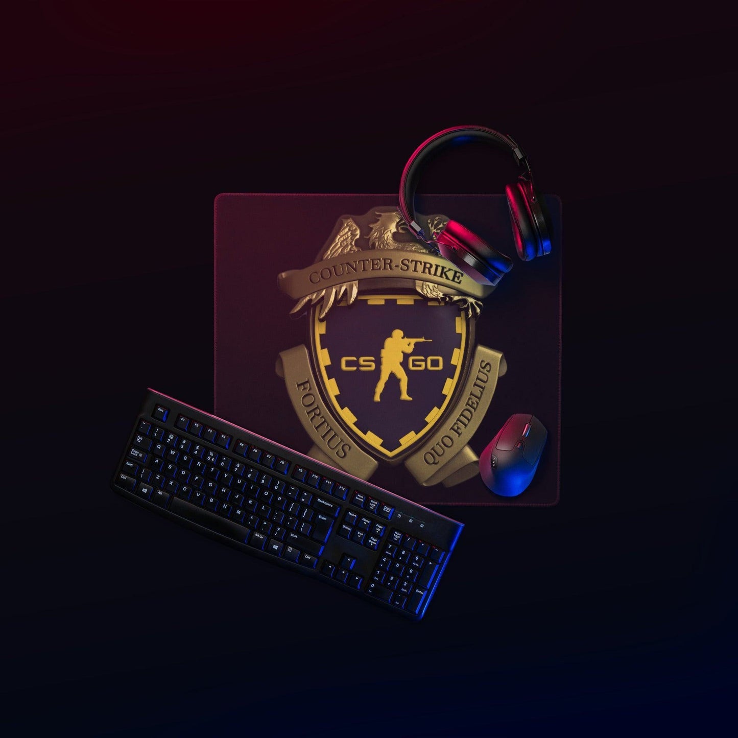 CS:GO Loyality Badge Mauspad -- CS:GO Loyality Badge Mauspad - undefined Mousepad | JLR Design