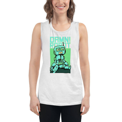 Damn Robot Damen Tank Top Tank Top 44.99 aktiv, angenehmes, atmungsaktiv, Ausschnitt, betont, Bewegungsfreiheit, breite, Damen, Damn, enganliegend, Farben, Figur, Fitness, Frauen, Gym, Look, Muscle, Must-have, Outfit, Polyester, Robot, Sommer, Tank, Top, Tragegefühl, Training, Träger, verschiedene, Viskose JLR Design