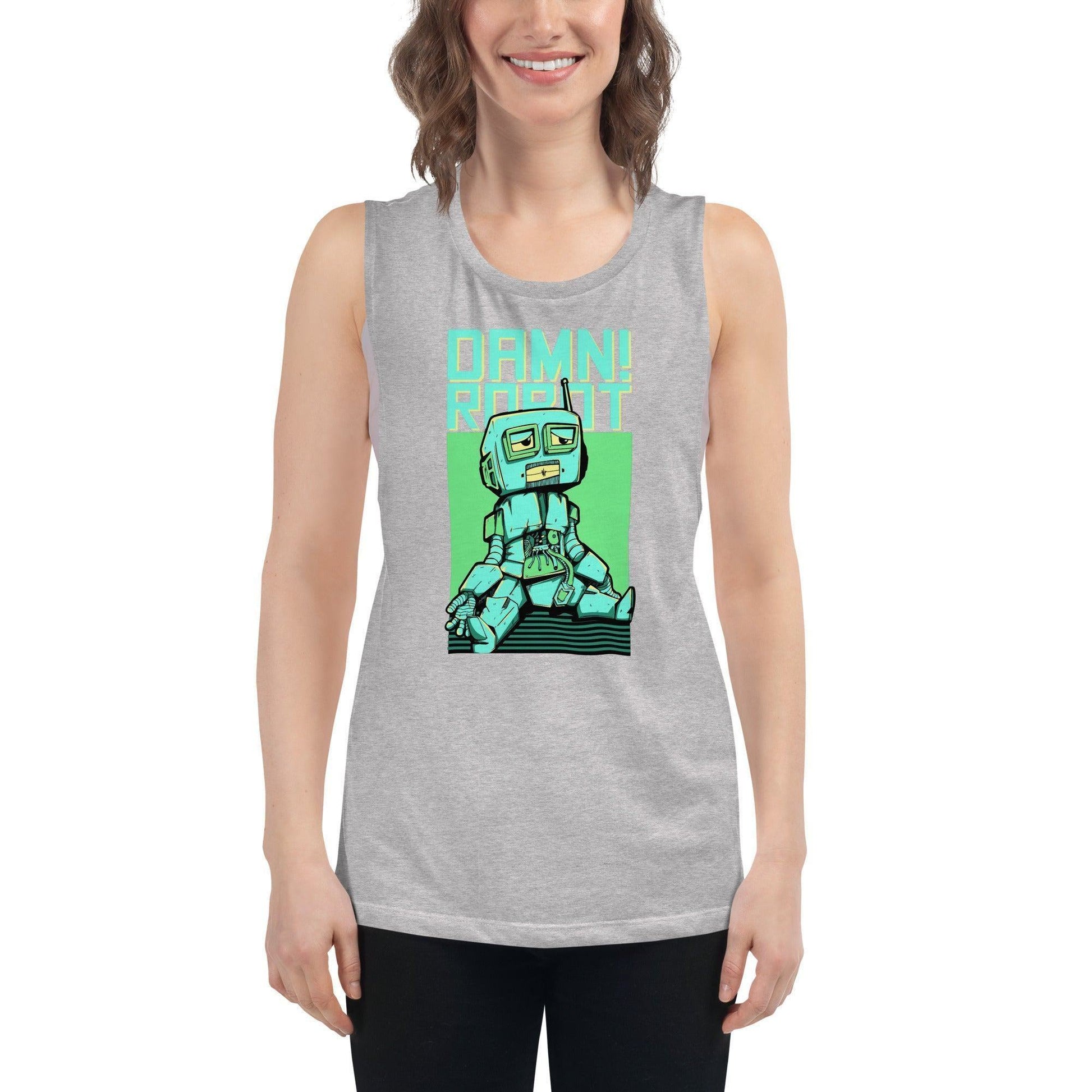 Damn Robot Damen Tank Top Tank Top JLR Design