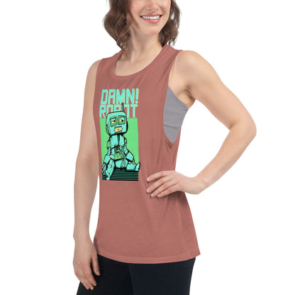 Damn Robot Damen Tank Top Tank Top 44.99 aktiv, angenehmes, atmungsaktiv, Ausschnitt, betont, Bewegungsfreiheit, breite, Damen, Damn, enganliegend, Farben, Figur, Fitness, Frauen, Gym, Look, Muscle, Must-have, Outfit, Polyester, Robot, Sommer, Tank, Top, Tragegefühl, Training, Träger, verschiedene, Viskose JLR Design