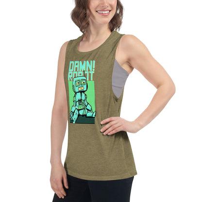 Damn Robot Damen Tank Top Tank Top 44.99 aktiv, angenehmes, atmungsaktiv, Ausschnitt, betont, Bewegungsfreiheit, breite, Damen, Damn, enganliegend, Farben, Figur, Fitness, Frauen, Gym, Look, Muscle, Must-have, Outfit, Polyester, Robot, Sommer, Tank, Top, Tragegefühl, Training, Träger, verschiedene, Viskose JLR Design