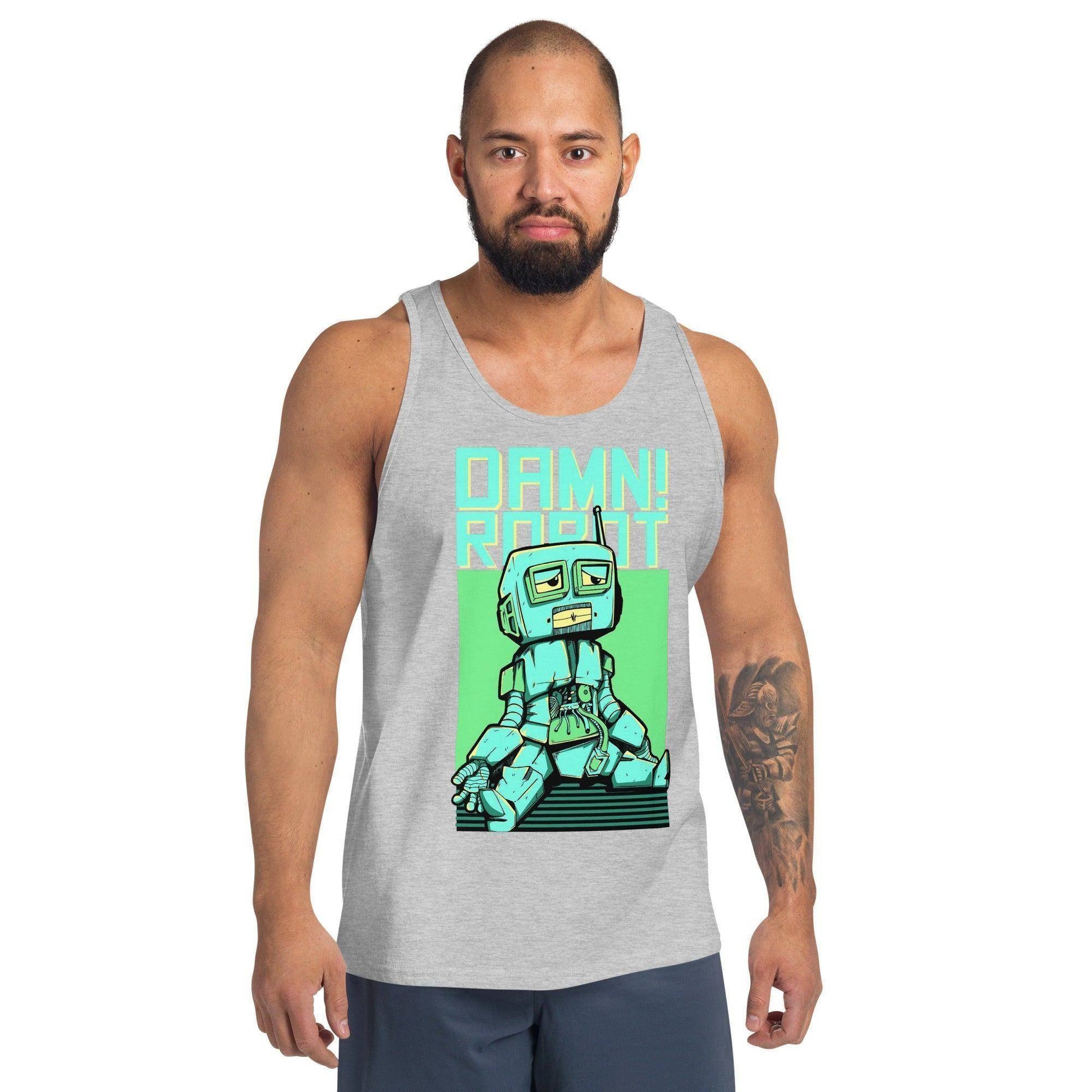 Damn Robot Herren Tank Top Tank Top JLR Design