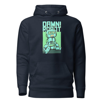 Damn Robot Hoodie Hoodie 49.99 angenehm, Außenseite, Baumwolle, Bündchen, Damen, elastische, Frau, Freizeitaktivitäten, gemütlich, Haut, Herren, Hoodie, ideal, Kapuzenpullover, Komfort, Kängurutasche, lässige, Mann, Material, optimaler, Passform, stylisch, Unisex, weiches JLR Design