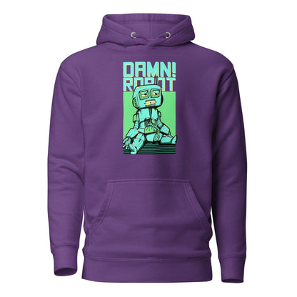 Damn Robot Hoodie Hoodie 49.99 angenehm, Außenseite, Baumwolle, Bündchen, Damen, elastische, Frau, Freizeitaktivitäten, gemütlich, Haut, Herren, Hoodie, ideal, Kapuzenpullover, Komfort, Kängurutasche, lässige, Mann, Material, optimaler, Passform, stylisch, Unisex, weiches JLR Design