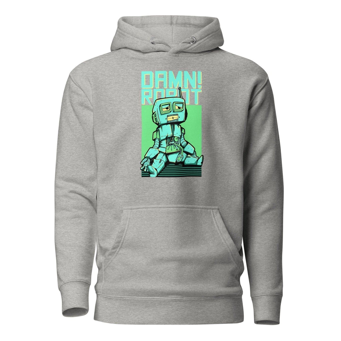 Damn Robot Hoodie Hoodie 49.99 angenehm, Außenseite, Baumwolle, Bündchen, Damen, elastische, Frau, Freizeitaktivitäten, gemütlich, Haut, Herren, Hoodie, ideal, Kapuzenpullover, Komfort, Kängurutasche, lässige, Mann, Material, optimaler, Passform, stylisch, Unisex, weiches JLR Design